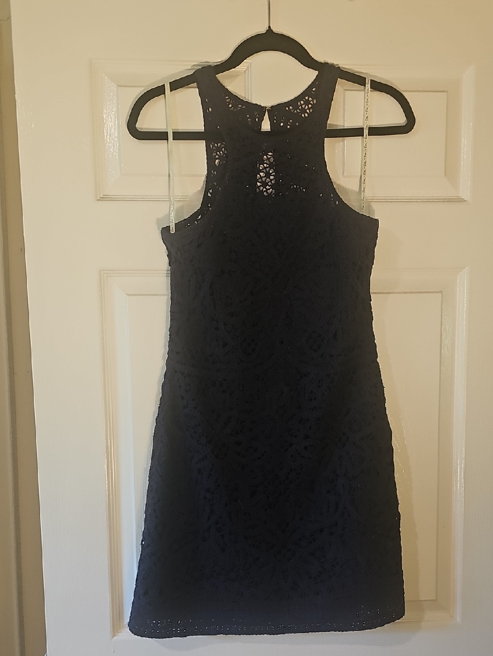 Lilly Pulitzer True Navy Jaimie Shift Crochet Dress